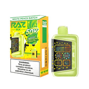 White Peach Batch - RAZ RX 50K Batch Edition Disposable Vape JellyPuffs