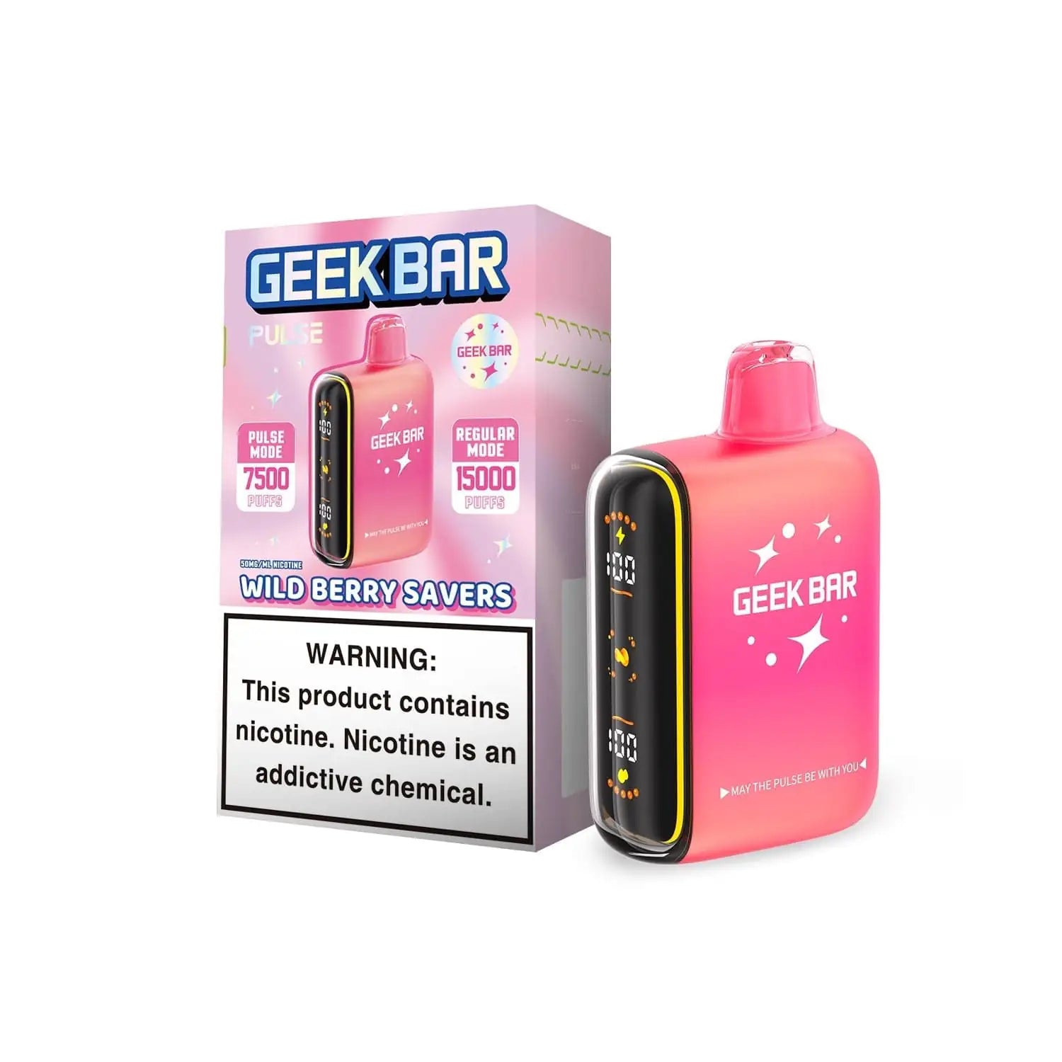 Wild Berry Savers - Geek Bar Pulse 15k Disposable Vape JellyPuffs