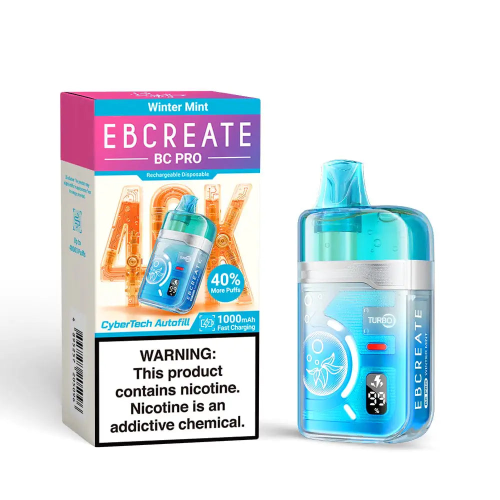 Winter Mint - EBCREATE BC Pro 40K Disposable Vape JellyPuffs