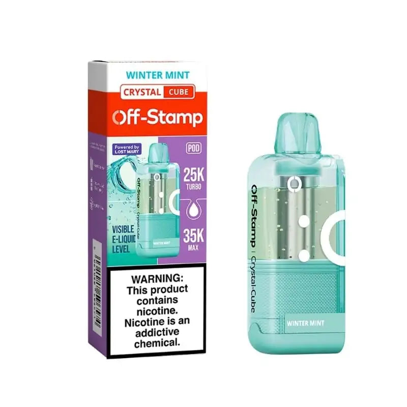 Winter Mint - Off-Stamp Crystal Cube 35K Disposable Pod JellyPuffs