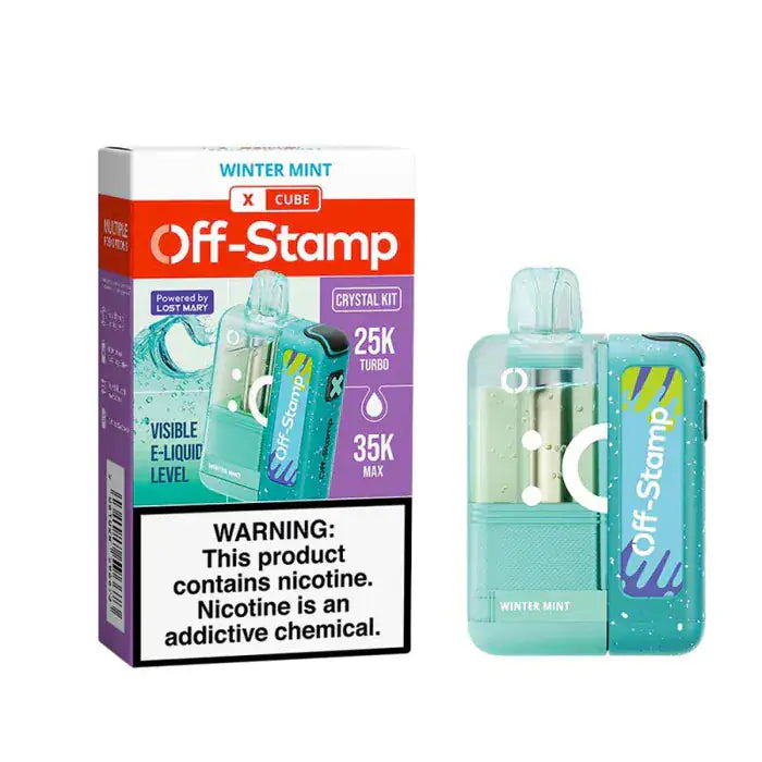 Winter Mint - Off-Stamp X-Cube Crystal 35k Disposable Kit JellyPuffs