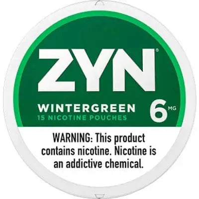 ZYN Wintergreen Nicotine Pouches 3mg 6mg JellyPuffs