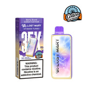 Berry Burst Cotton Carnival Lost Mary MT35000 Turbo Cotton Carnival Edition disposable vape, 35,000 puffs, 5% nicotine, no ice