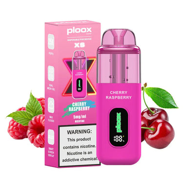Cherry Raspberry Ploox XS 25k Disposable E-Hookah 0.5% Cherry Raspberry Ploox XS 25k Disposable E-Hookah 0.5%