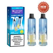 Clear Lost Mary Nera Fullview 70K disposable vape pod, iced, up to 70,000 puffs, 5% (50mg) nicotine
