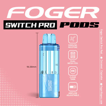 Coconut Cupcake Foger Switch Pro 30K Pod | JellyPuffs Coconut Cupcake Foger Switch Pro 30K Pod | JellyPuffs