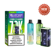 Cool Mint & Polar Mint Lost Mary Nera Fullview 70K disposable vape kit, iced menthol, 70,000 puffs, 5% nicotine