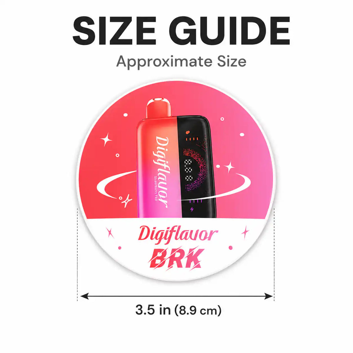 Digiflavor BRK fridge magnet, JellyPuffs novelty collectible — alternate view