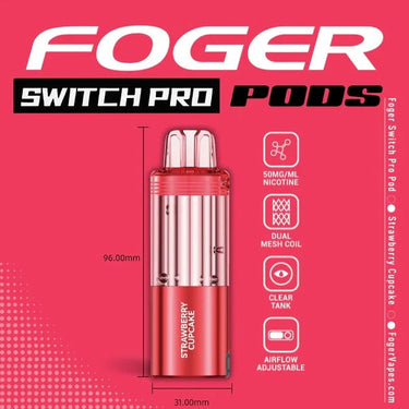 Foger Switch Pro Refill Disposable Pod Strawberry Cupcake