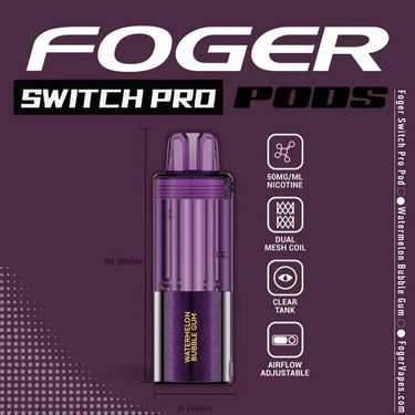 Foger Switch Pro Refill Disposable Pod Watermelon Bubblegum