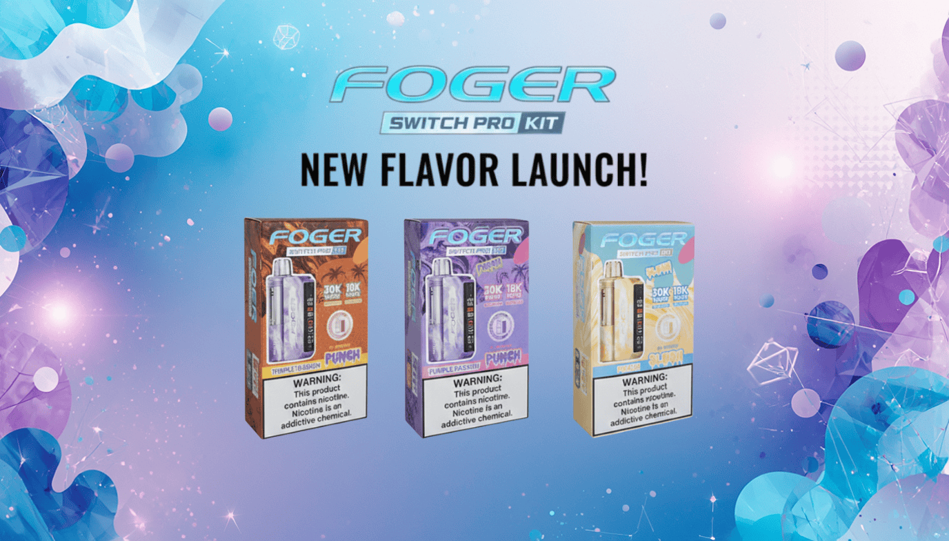 foger switch pro kit new flavor launch banner