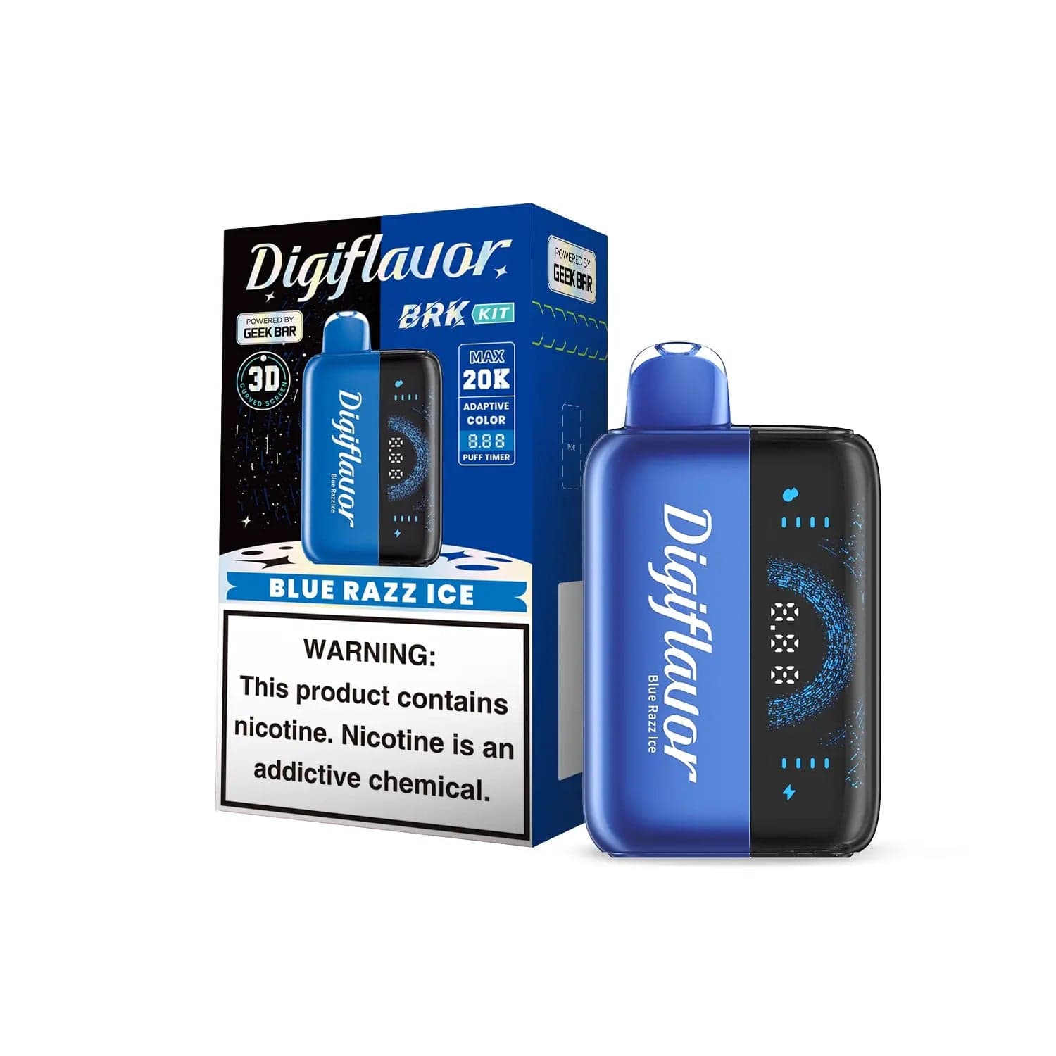Geek Bar Digiflavor BRK 20000 Kit Blue Razz Ice