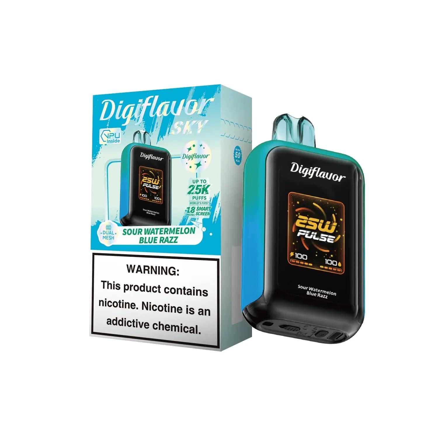 Geek Bar Digiflavor Skyview 25k Sour Watermelon Blue Razz