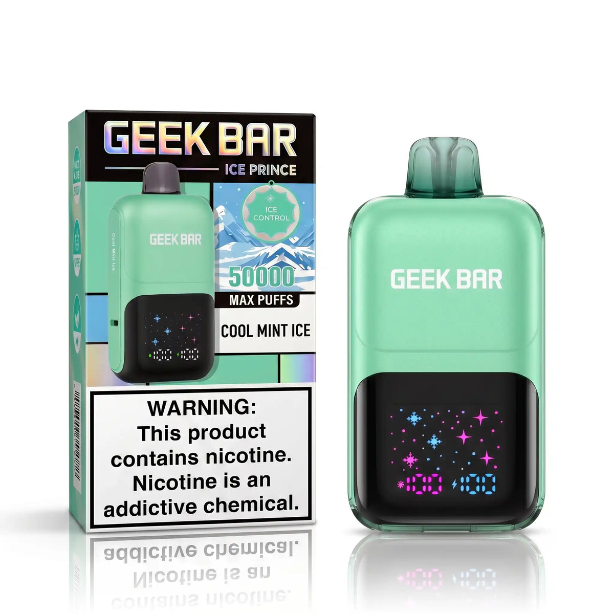 geek bar 50000 puffs price Cool Mint Ice – Ice Prince 50K Size:5mm bold cherry burst flavor Elf Bar Refillable |