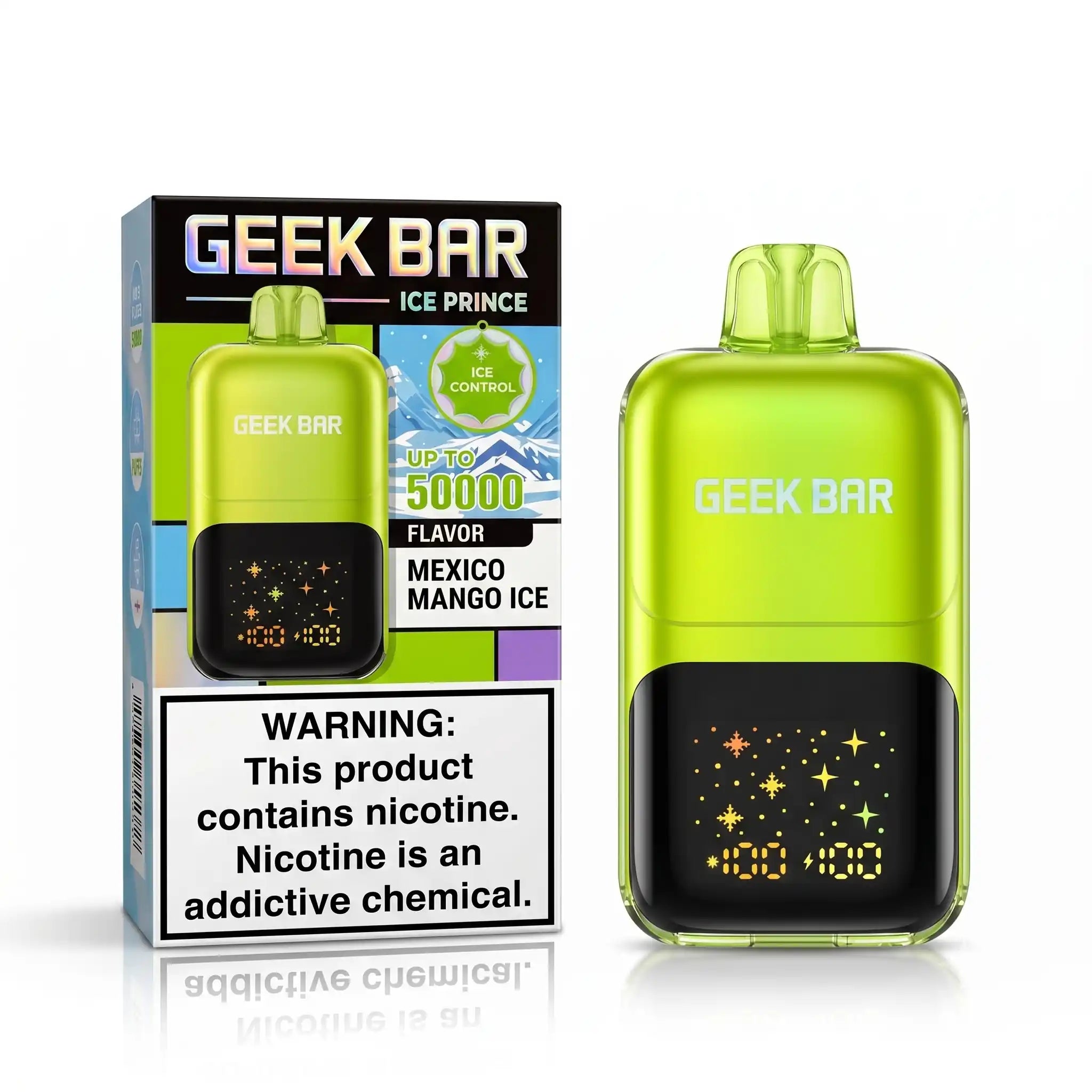 Mexico Mango Ice Geek Bar Ice Prince 50K disposable vape – 50,000 puffs, iced with 3-level cooling
