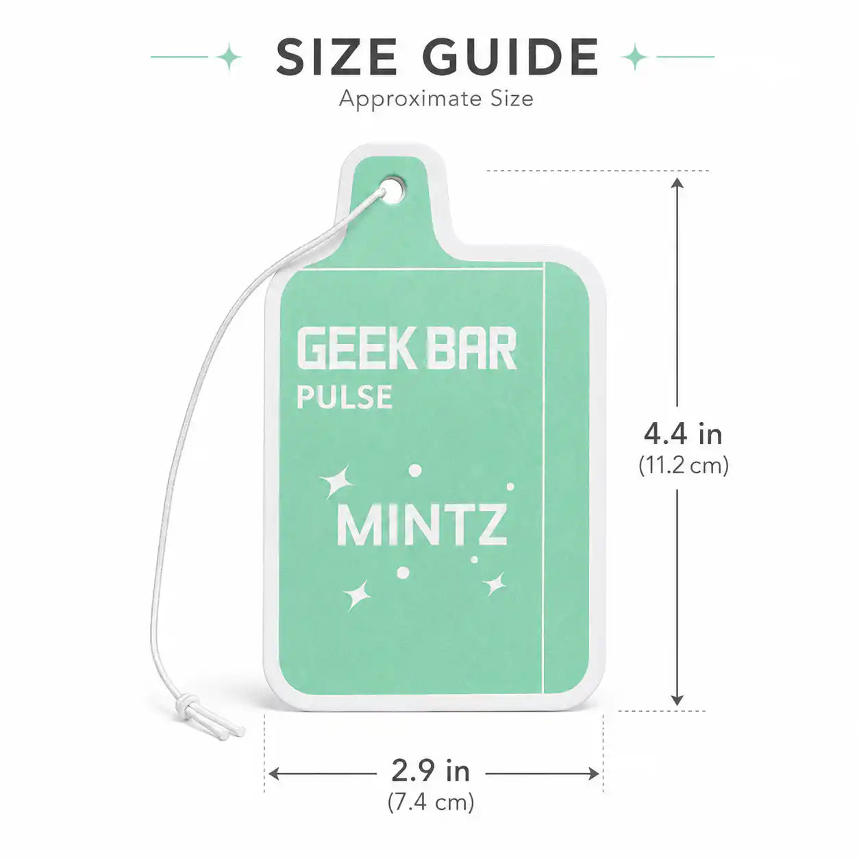 Geek Bar Mintz air freshener, JellyPuffs novelty accessory — alternate view