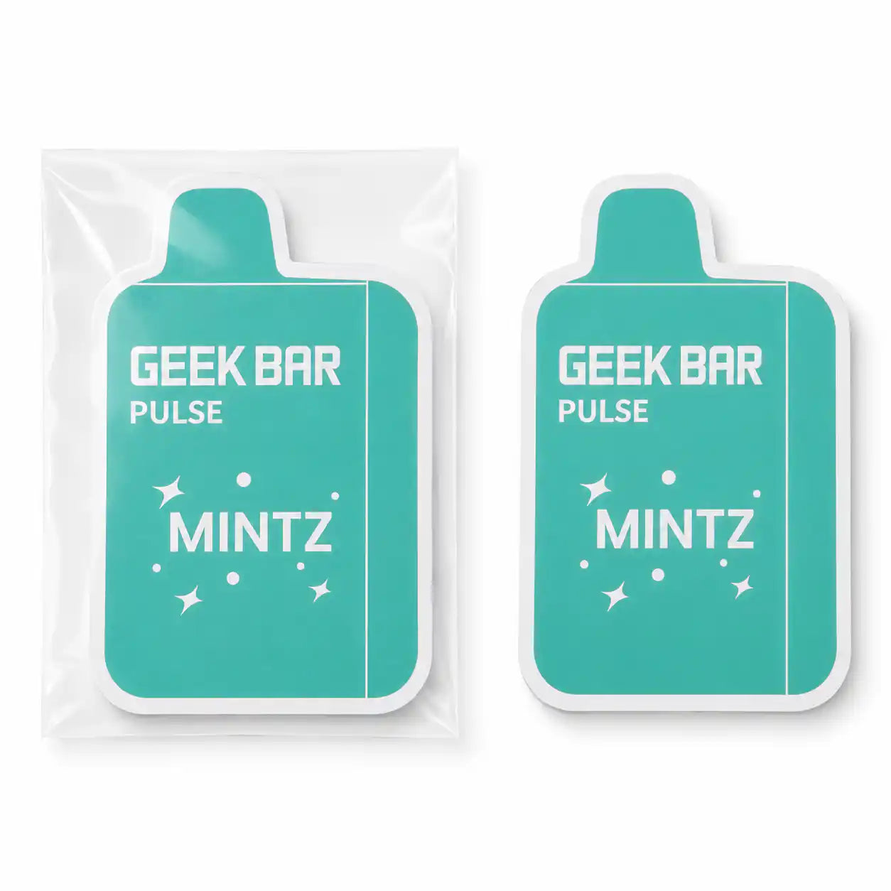Geek Bar Mintz fridge magnet, JellyPuffs novelty collectible — alternate view