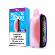 Grape Aloe RELX Nova Silkmesh 30K disposable vape, no ice, 30,000 puffs, 3% nicotine