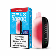 Iced Cola RELX Nova Silkmesh 30K disposable vape, iced, 30,000 puffs, 3% nicotine