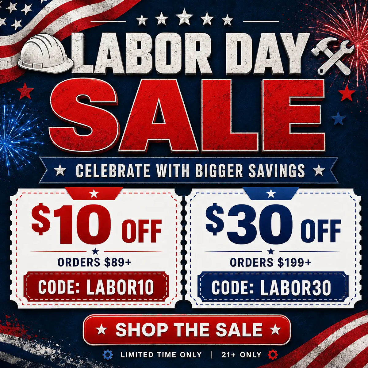JellyPuffs Labor Day Sale 2026 promotional banner featuring limited-time vape deals and discounts