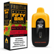 Mexican Mango Fifty Bar 20K disposable vape, no ice, 20,000 puffs, 5% nicotine
