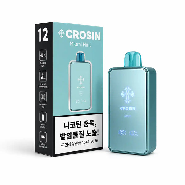 Miami Mint Crosin 40K – 40,000 Puffs Disposable | JellyPuffs