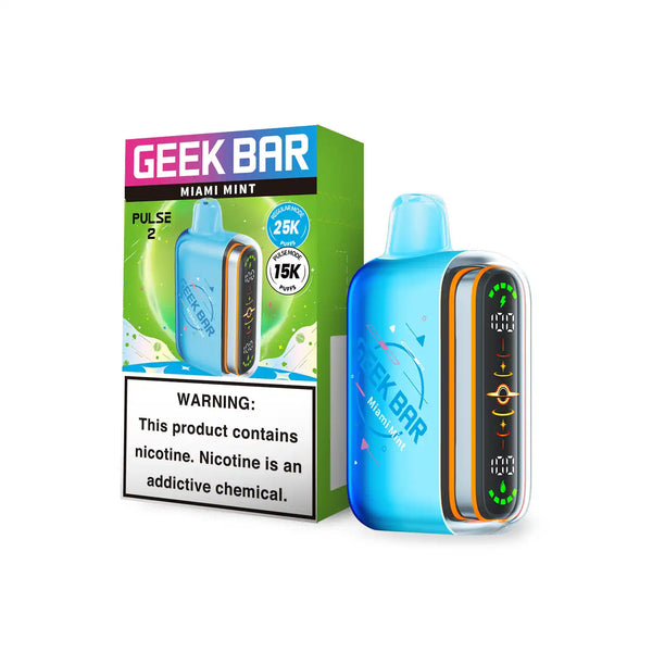 geek bar new york mint Miami – Pulse 2 25K Disposable Vape Vape Flavor:Strawberry Banana geek bar pulse disposable Geek Bar Pulse X