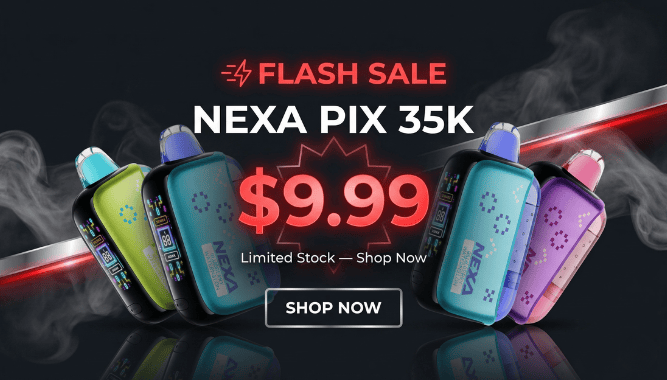 NEXA PIX 35K Disposable Vape on sale for $9.99 – Limited time promotional offer