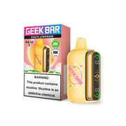 Peach Lemonade Geek Bar Pulse 2 25K disposable vape, no ice, 25,000 puffs, 5% nicotine