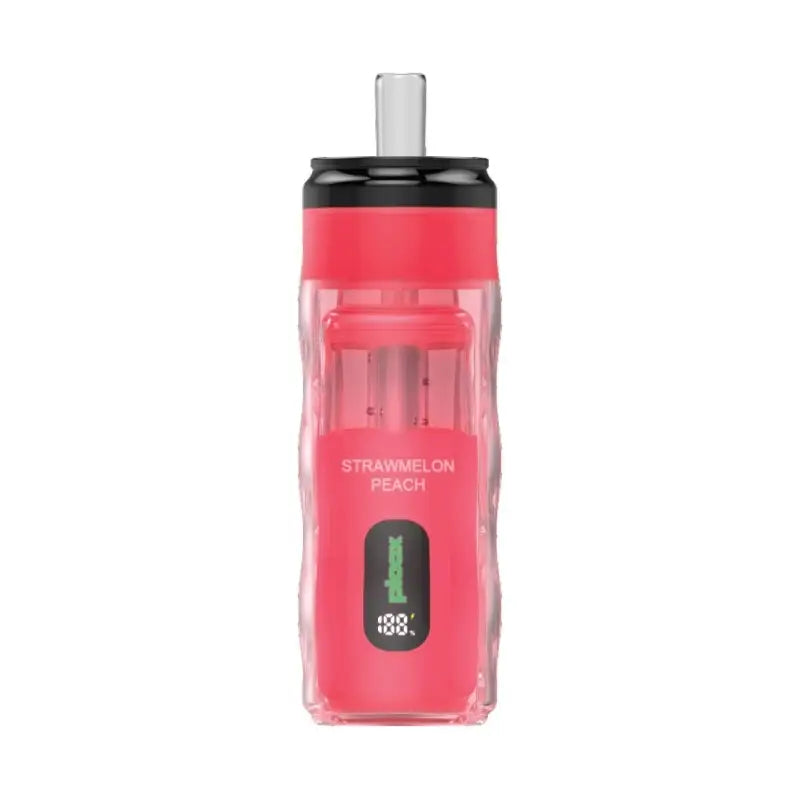 Ploox Mini Hookah 25K Strawmelon Peach - disposable e-hookah kit, 25K puffs, 0.5% nicotine, no ice