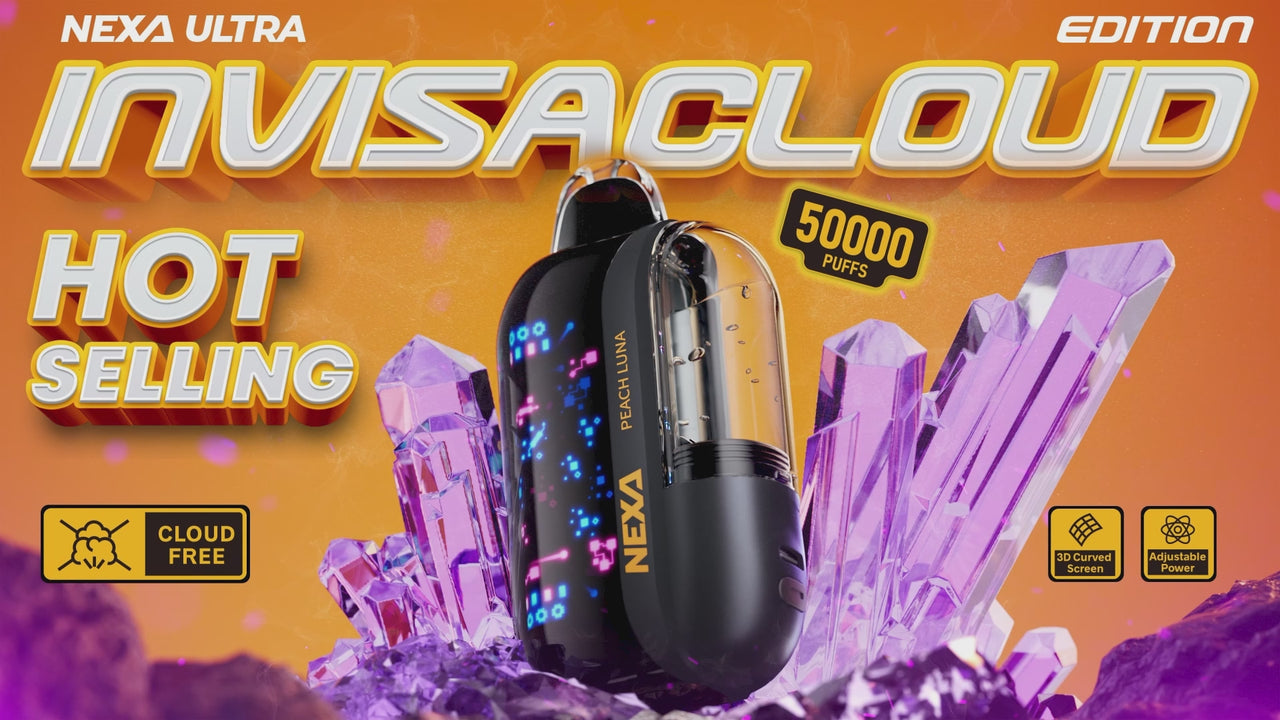 Nexa Ultra 50K Invisacloud Disposable Vape – 50000 Puffs Rechargeable Mesh Coil Video Review and Features