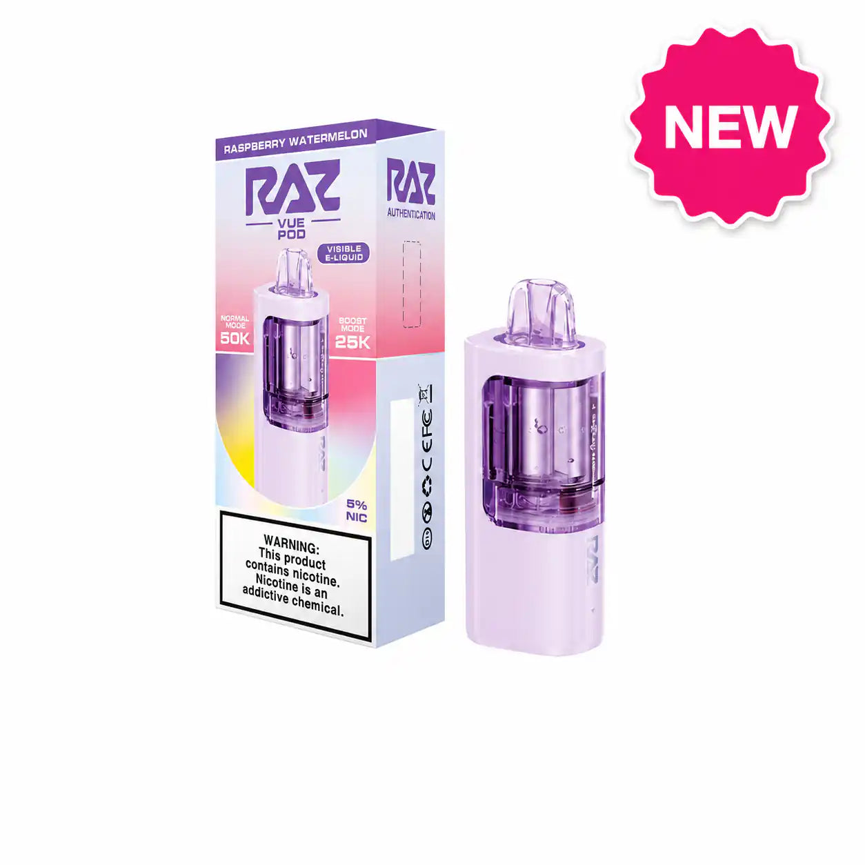 RAZ Vue 50K Kit & Pods – 50K Puffs, Detachable Battery | JellyPuffs