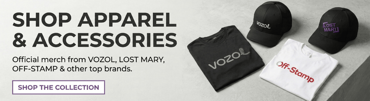 shop apparel and accessories banner