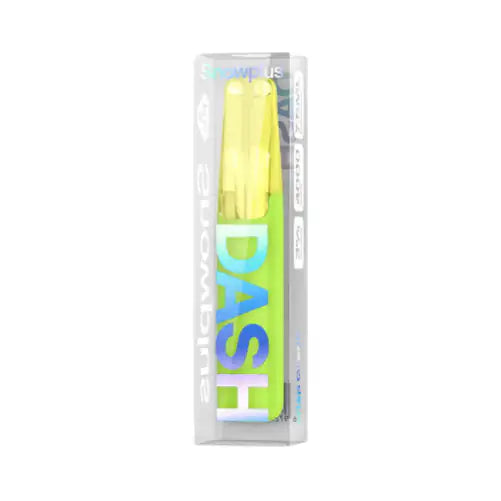Crisp Green Snowplus DASH 4000 disposable vape — 4,000 puffs, 7.5mL, 3% nicotine, mesh coil — at JellyPuffs.com