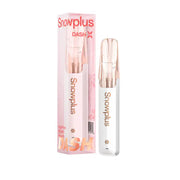 Alpine White Peach Snowplus DASH X 4000 disposable vape — 4,000 puffs, 7.5mL, 3% nicotine, ceramic atomizer — at JellyPuffs.com