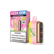 Sour Strawberry Geek Bar Pulse 2 25K disposable vape, no ice, 25000 puffs, 5% nicotine