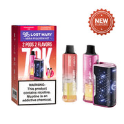 Strawberry Ice & Strawberry Watermelon Lost Mary Nera Fullview 70K disposable vape kit, iced, 70,000 puffs, 5% nicotine