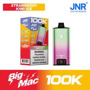 Strawberry Kiwi Ice JNR Big Mac 100K disposable vape, iced, 100,000 puffs, 5% nicotine