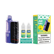 Strawberry Kiwi Ice JNR Stellarc 100K disposable vape kit, iced, up to 100,000 puffs, 5% (50mg) salt nicotine