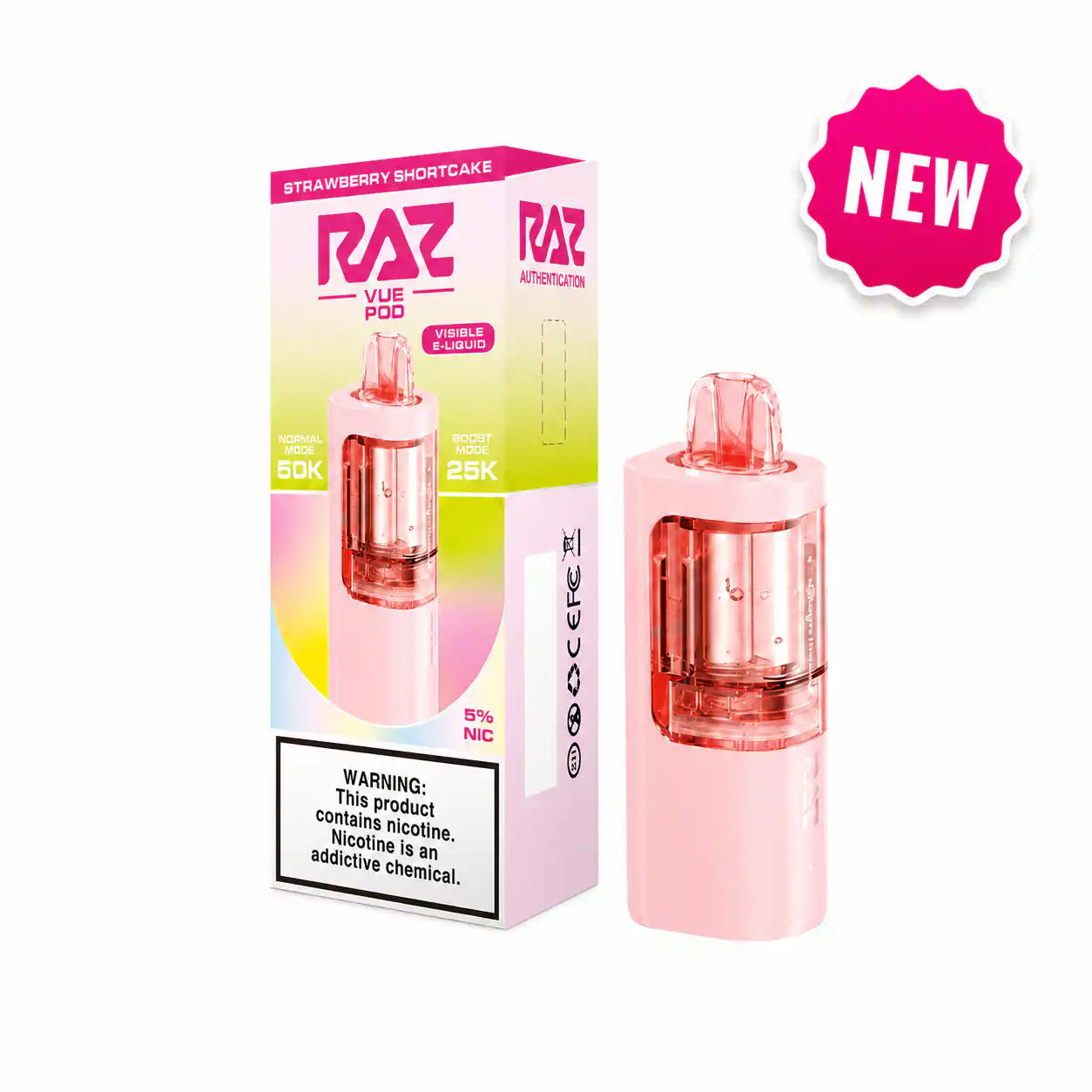 RAZ Vue 50K Kit & Pods – 50K Puffs, Detachable Battery | JellyPuffs
