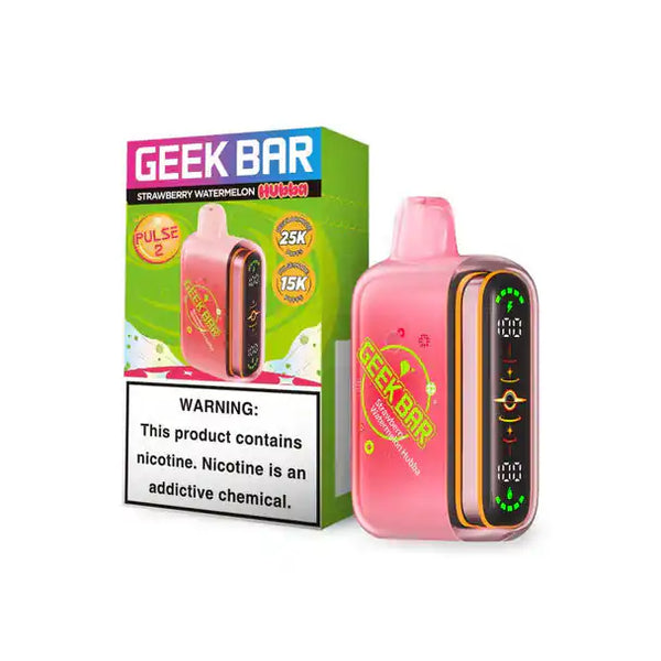 strawberry watermelon disposable vape Hubba – Geek Bar Pulse 2 25K Menthol Vape Flavour:Snoow Tobacco Uwell Caliburn G5 KOKO
