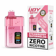 Strawberry Watermelon iJoy XP50000 Zero Nicotine Disposable Vape - 50,000 puffs, 20mL, 0mg nicotine, ripe strawberry and juicy watermelon, no ice - JellyPuffs