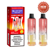 Strawberry Watermelon Lost Mary Nera Fullview 70K disposable vape pod, iced, up to 70,000 puffs, 5% (50mg) nicotine