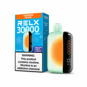 Tangerine Splash RELX Nova Silkmesh 30K disposable vape, no ice, 30,000 puffs, 3% nicotine