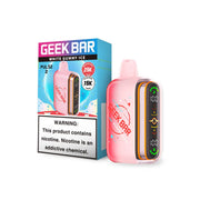 White Gummy Ice Geek Bar Pulse 2 25K disposable vape, iced, 25000 puffs, 5% nicotine