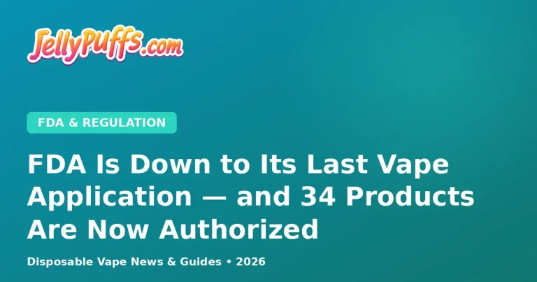 FDA Is Down to Its Last Vape Application — 48 Vapes Now Authorized