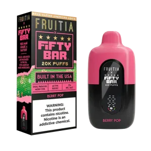 Berry Pop - Fifty Bar 20K Disposable Vape JellyPuffs