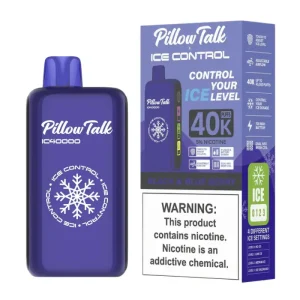 Black & Blueberry - Pillow Talk Ice Control IC40000 Disposable JellyPuffs