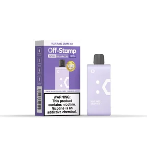 Blue Razz Grape Ice - Off-Stamp SW16000 Disposable Pod JellyPuffs
