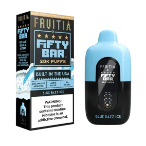 Blue Razz Ice - Fifty Bar 20K Disposable Vape JellyPuffs